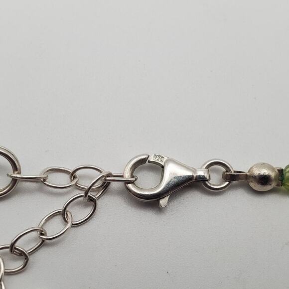 Suarti BA 925 Sterling Silver 18K Gold Topaz Peridot MOP Cross Pendant Necklace - Picture 5 of 7